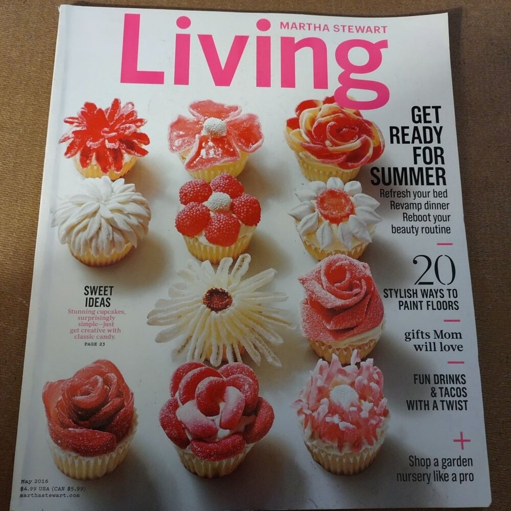 Martha Stewart Living May 2016 Magazine Summer Ideas Recipes & DIY Tips